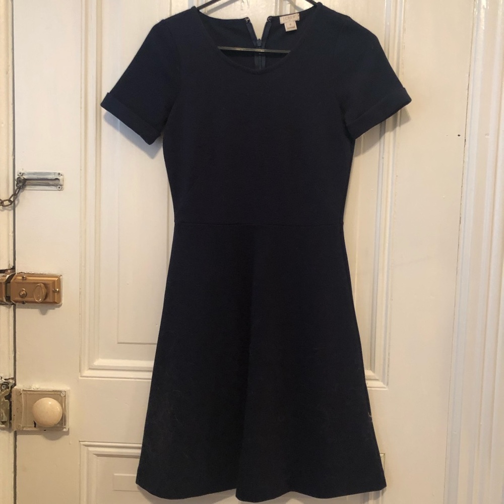 Navy JCREW a-line dress